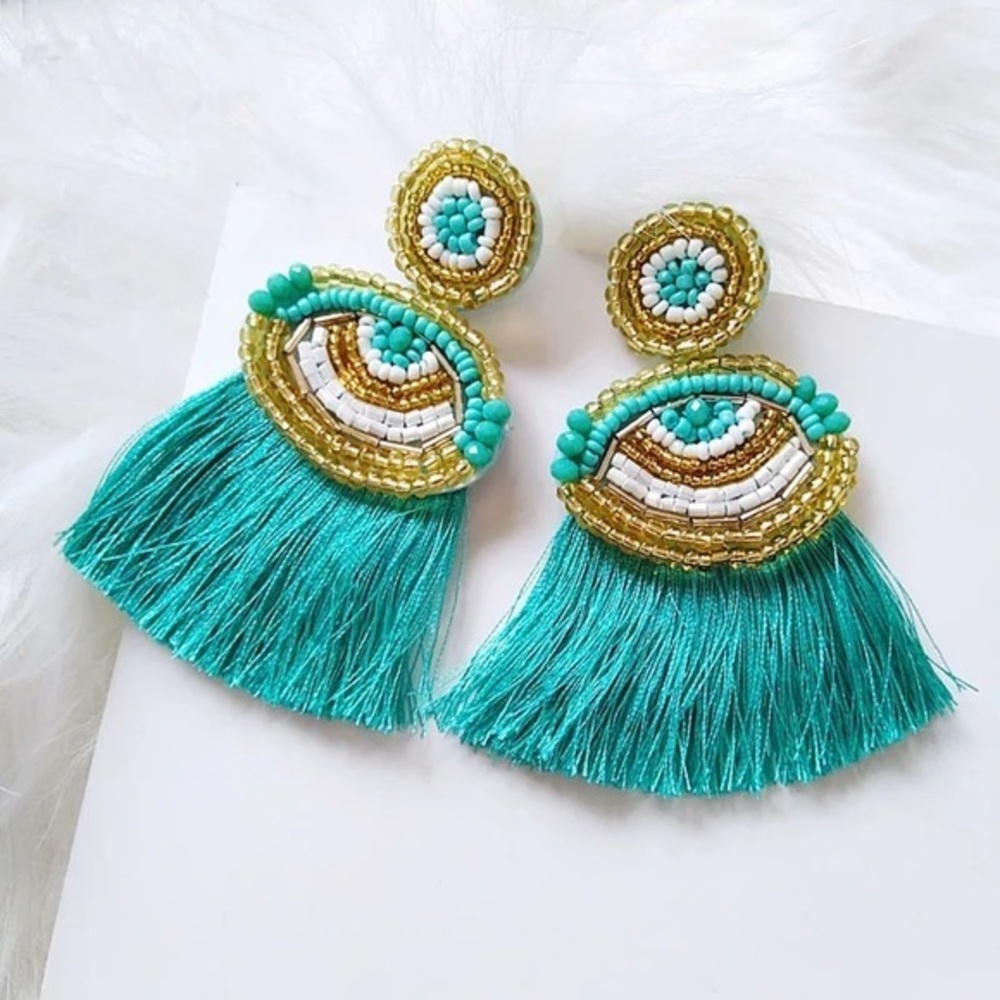 Carrie fringe earrings
